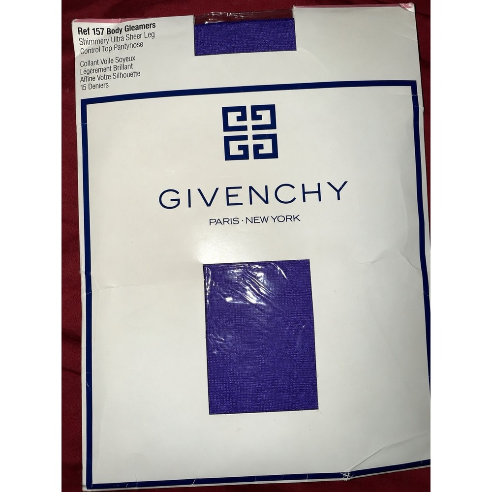 NEW Vintage Givenchy Pantyhose Purple Sheer Control Fits 5'2"5'4" Halloween Glam